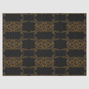 Gold flourish abstract design tissue paper
