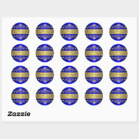 It's A Boy Classic Round Sticker, Zazzle