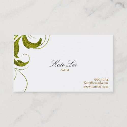 Gold Flourish  business card