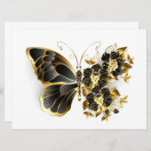 Gold Flower Butterfly with Black Orchid (Front/Back)