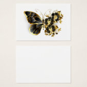 Gold Flower Butterfly with Black Orchid (Front & Back)
