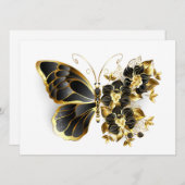 Gold Flower Butterfly with Black Orchid (Front/Back)
