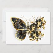 Gold Flower Butterfly with Black Orchid (Front)