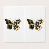 Gold Flower Butterfly with Black Orchid (Outside Unfolded)
