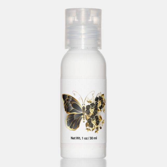 Gold Flower Butterfly with Black Orchid Hand Lotion (Front)