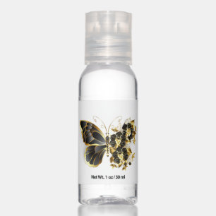 Gold Flower Butterfly with Black Orchid Hand Sanitizer