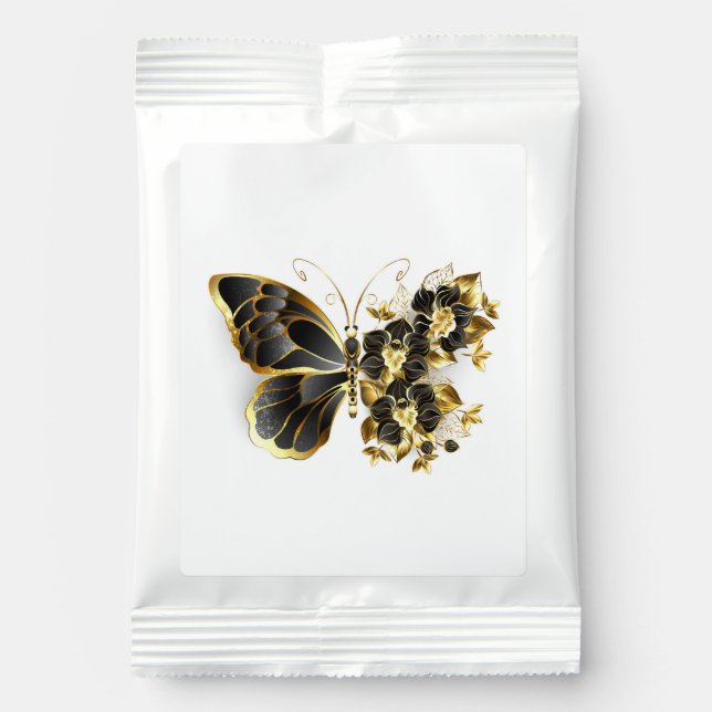Gold Flower Butterfly with Black Orchid Lemonade Drink Mix (Front)