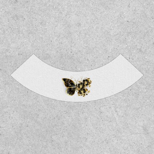 Gold Flower Butterfly with Black Orchid Patch