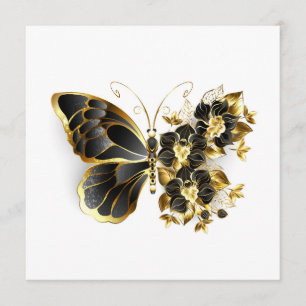 Gold Flower Butterfly with Black Orchid Program