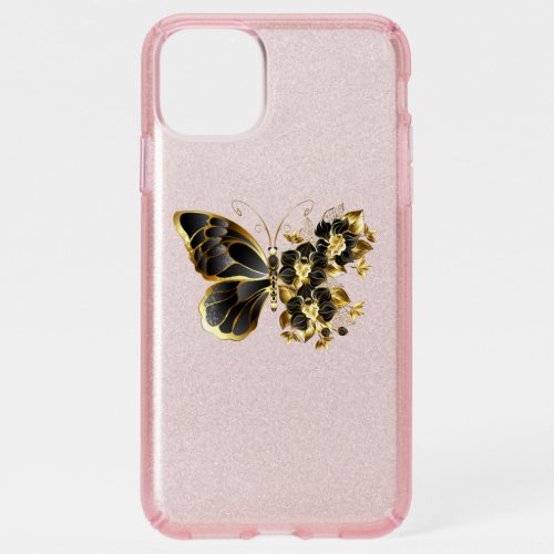 Gold Flower Butterfly with Black Orchid Speck iPhone 11 Pro Max Case