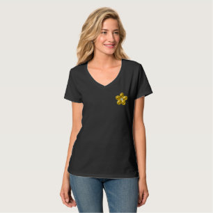 Gold flower with diamond T-Shirt