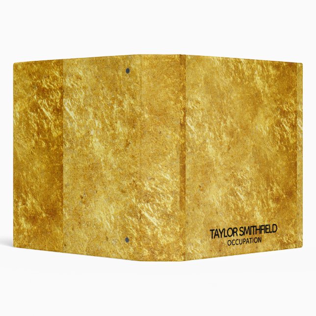 Gold Foil 3 Ring Binder (Background)