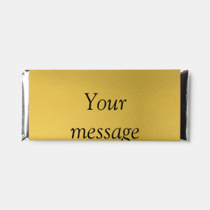 Gold foil add your custom message text hereglitter hershey bar favors