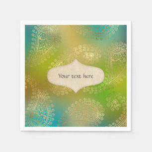 Gold Foil Arabian Napkins