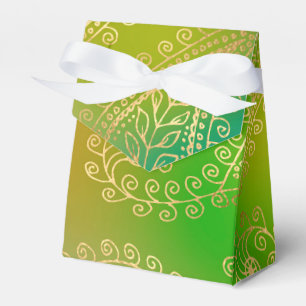 Gold Foil Arabian Nights Themed Party Favor Boxes