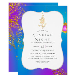 Arabian Theme Party Invitations 5