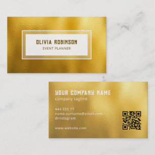 Gold Foil Background  Business Card