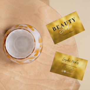 Gold Foil Background  Business Card