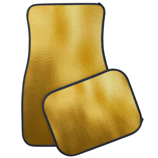 Gold Foil Background  Car Floor Mat (Set)