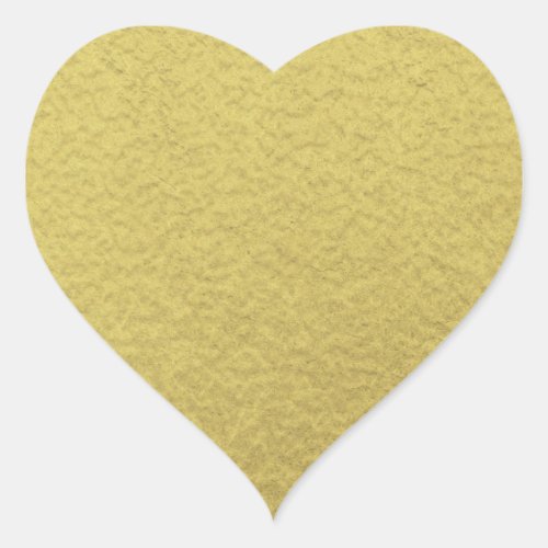 Gold Foil Background Texture Heart Sticker