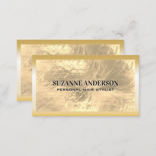 Gold Foil Brushed Business Card