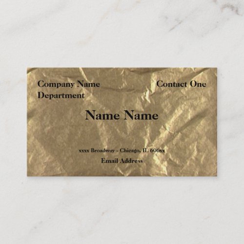 Gold Foil Business Card Template