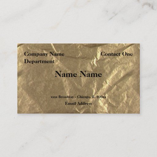 Customizable Gold Foil Business Card Template