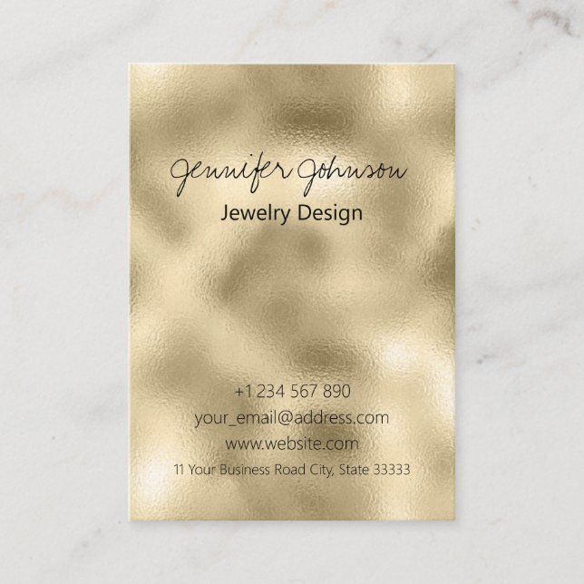 Gold Foil Business Card (Front)