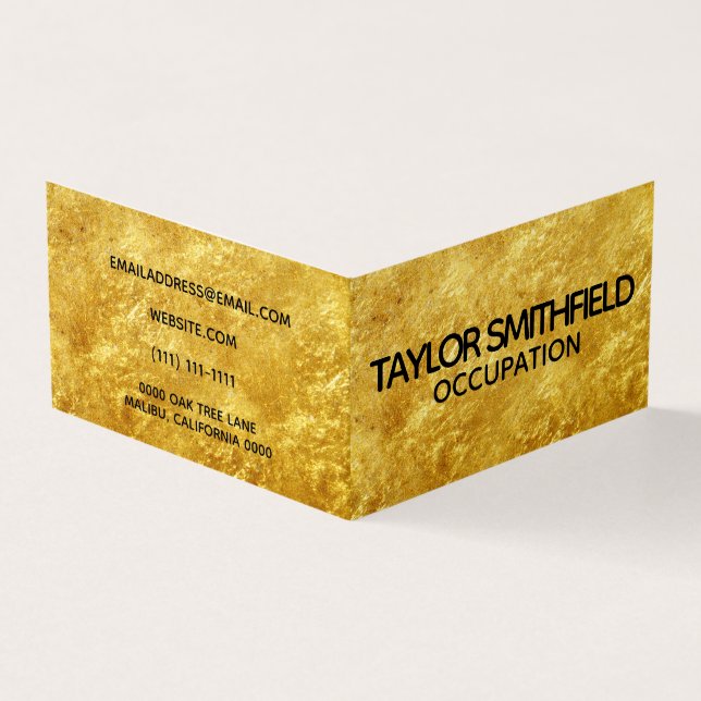 Gold Foil Business Card (Outside)