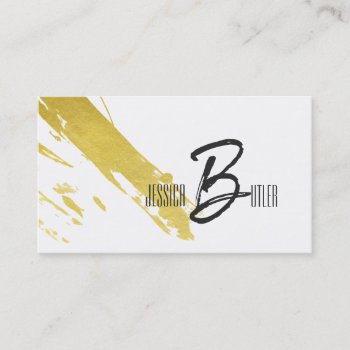 Gold Foil Business Card Template Gold Businesscard by CardStyle at Zazzle