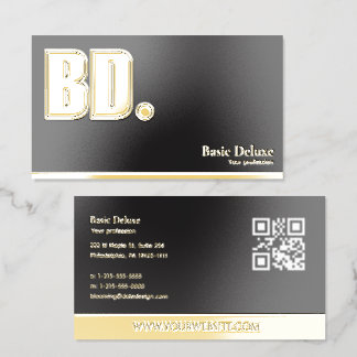Gold foil business cards for Entrepreneur