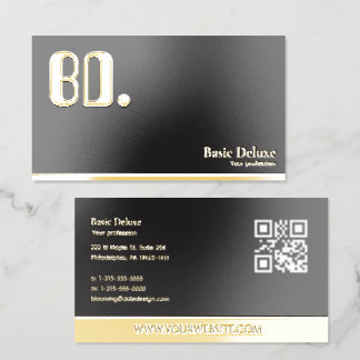 Gold foil business cards for Entrepreneur