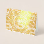 Gold Foil Chinese Dragon Pattern Foil Card at Zazzle