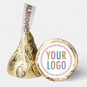 Gold Foil Chocolate with Logo Custom Almond Hershey®'s Kisses®
