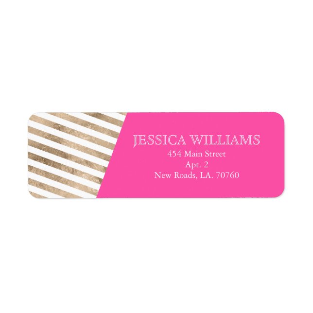Gold Foil Color Block Labels (Front)