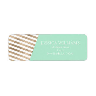 Gold Foil Color Block Labels