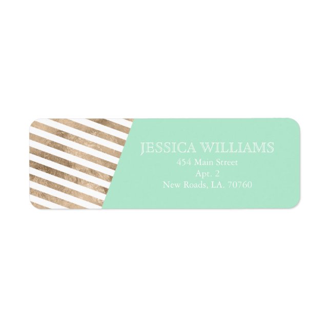Gold Foil Color Block Labels (Front)
