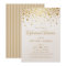 Gold Foil Confetti Rehearsal Dinner Invitation