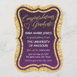 Gold Foil Congratulations Graduation Invitation