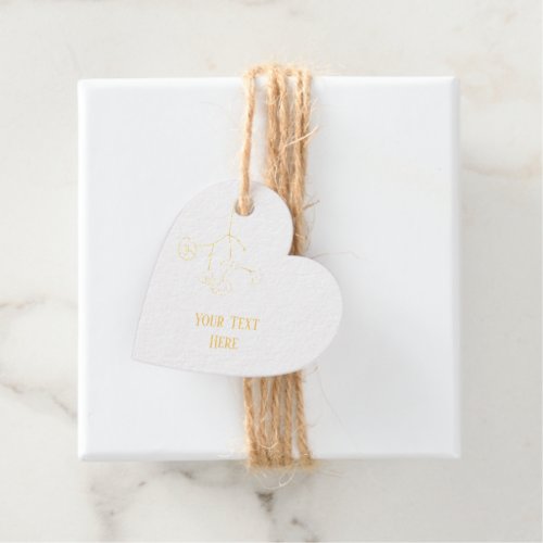 Gold Foil Custom Favor Tag