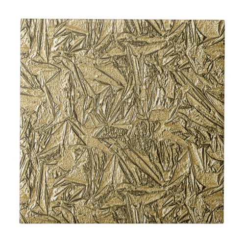 Gold Foil Design Ceramic Tile