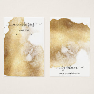 Gold Foil Earring Jewelry Holder Business