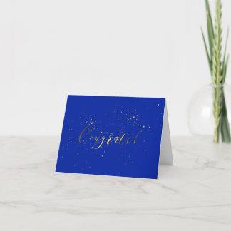 Gold Foil Effect Congratulations Card
