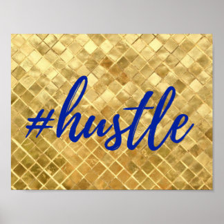 Gold Foil Effect Hustle Poster