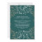 Gold Foil Effect Teal Baby's Breath Wedding