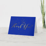 Gold Foil Effect Thank You Card at Zazzle