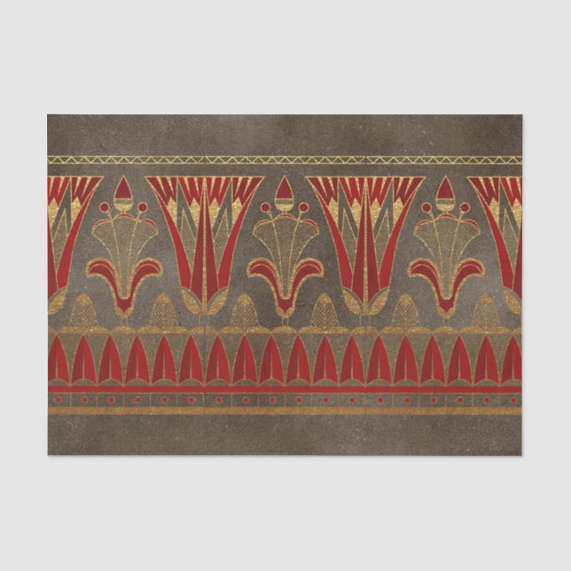 Gold Foil Egyptian Themed Party Tissue Paper (Front)
