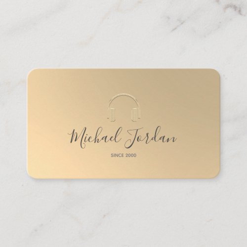 Gold Foil Faux Business Card