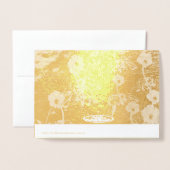 Gold Foil Floral 50th Wedding Anniversary Card | Zazzle