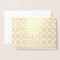 Gold Foil Floral Photo White Wedding Invitation